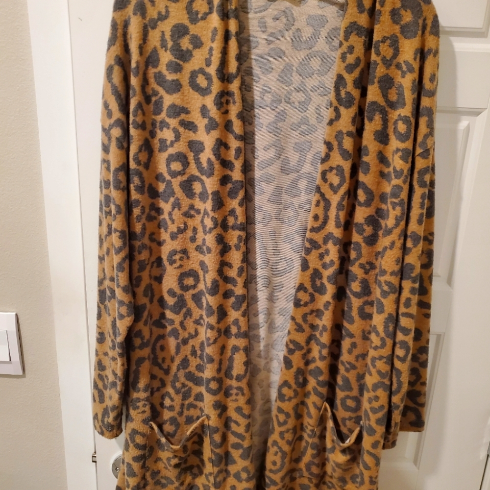 Leopard Print Cardigan